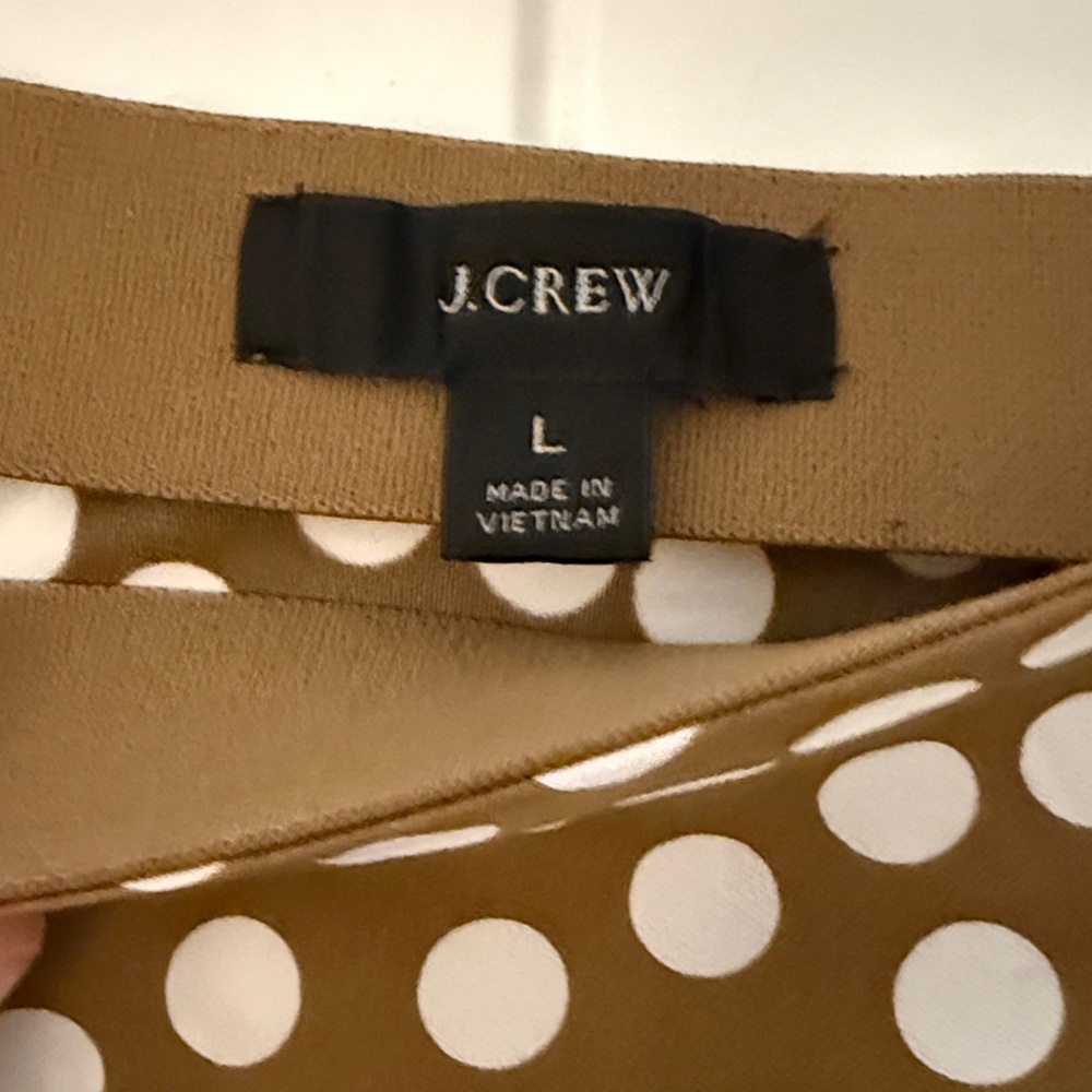 J.Crew polka dot midi skirt in machine washable fabric (size L) - Picture 5 of 5